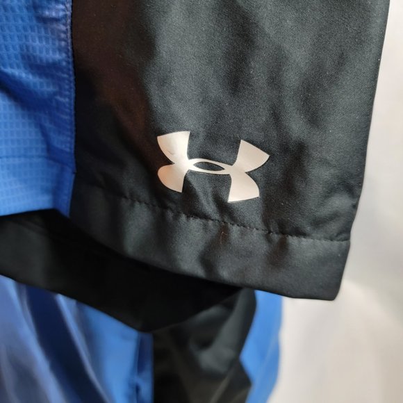 Under Armour Jacket Mens XL Blue Performance Golf Wear Windbreaker Half Zip S/S - Picture 6 of 11